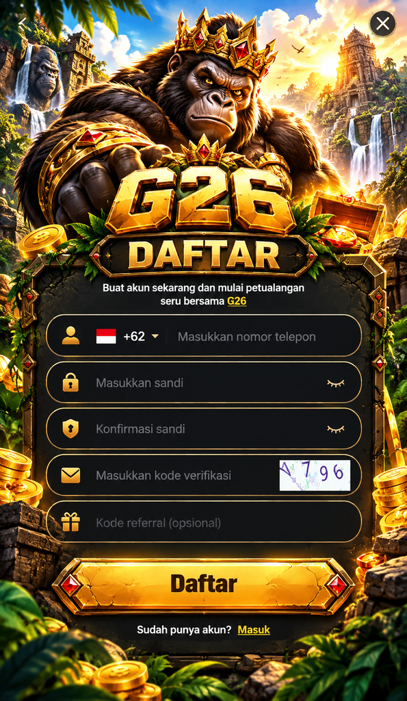 G26 Daftar Akun Gorila